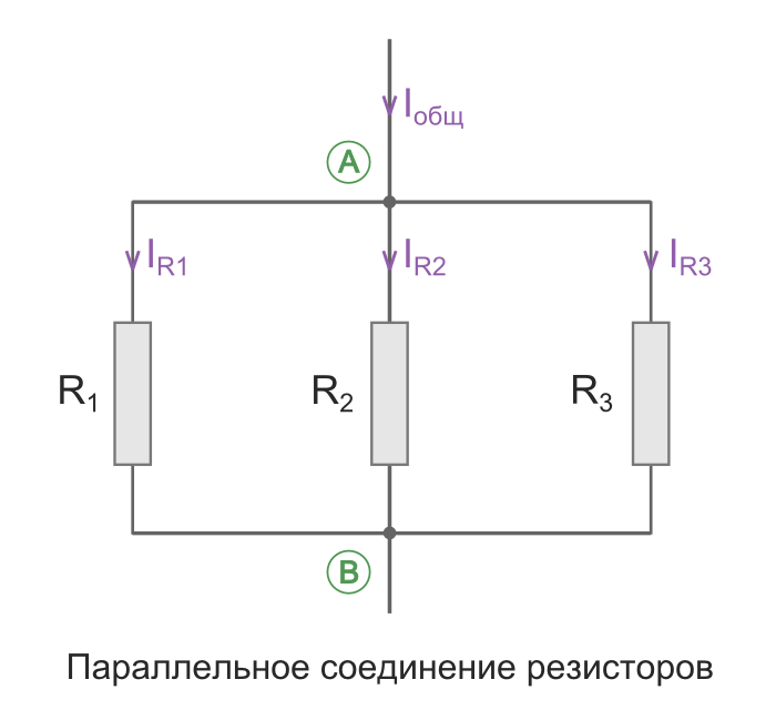 Параллельное соединение резисторов